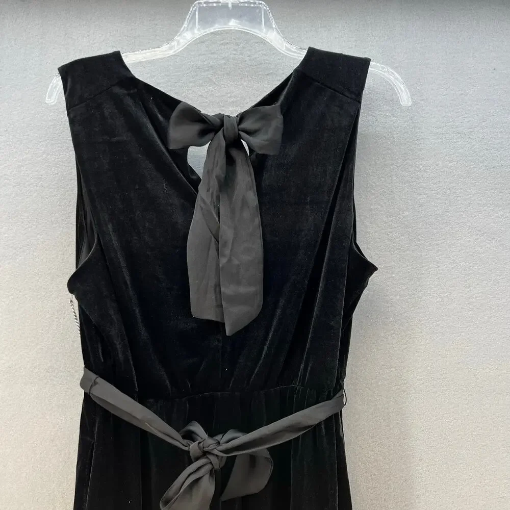 Draper James Dress Women's 2XL Black V-Neck Sleeveless Classic Little Black NWT - Picture 3 of 14